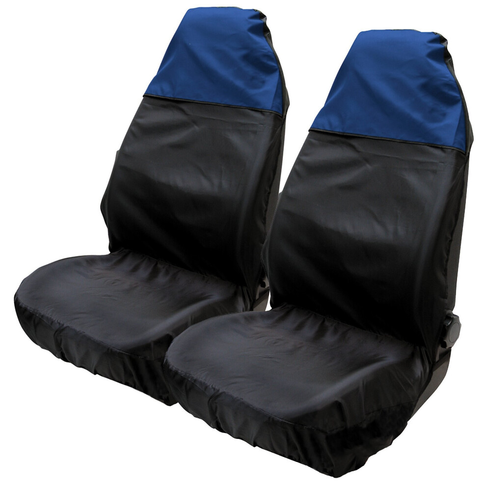 The Urban Company (Front Set With Top) Seat Covers Water Resistant To Fit Vauxhall Frontera Options Of Front, Rear,Sets Blue