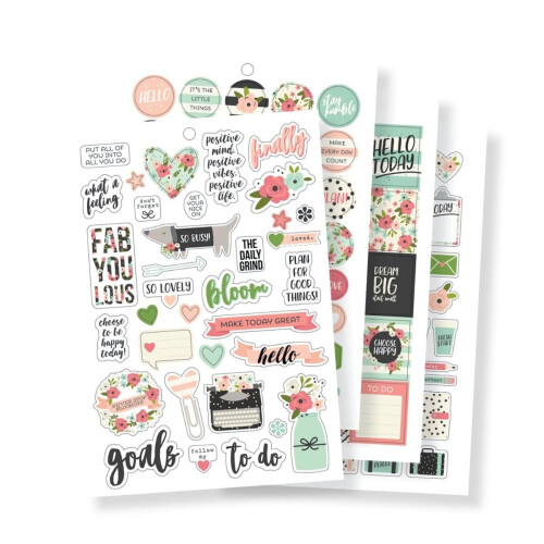 Simple Stories Carpe Diem af A5 Sticker Tablet - Bloom 1