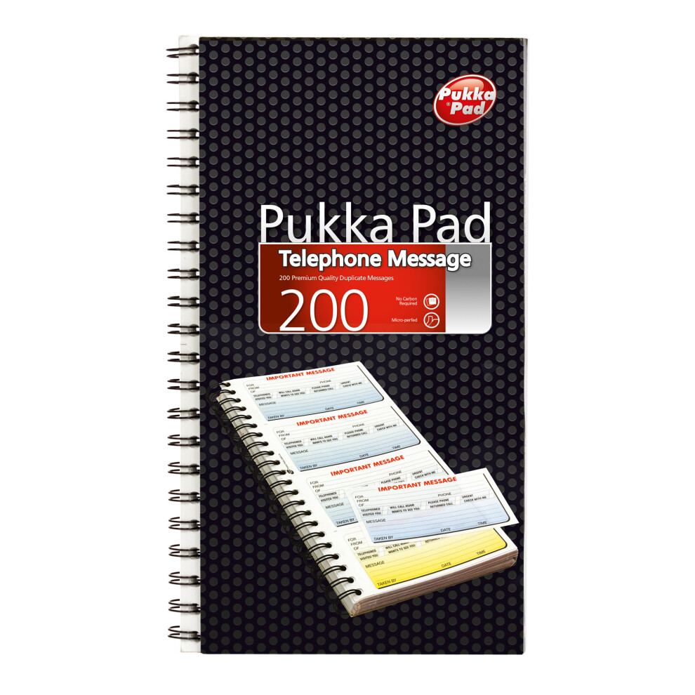 Pukka Pad Telephone 200 Message Pad - Pack of 5