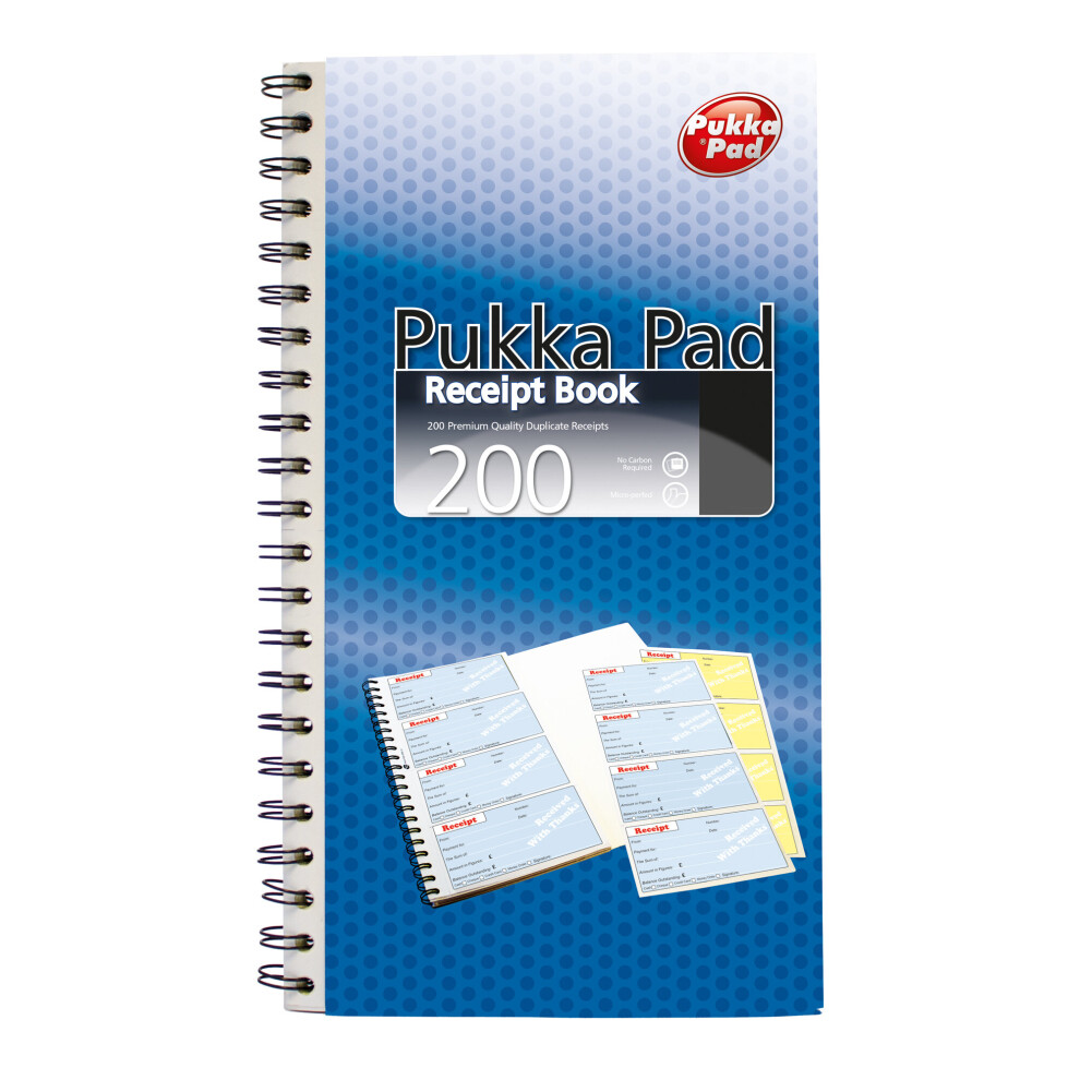 Pukka Pad Receipt Book - Pack Of 5