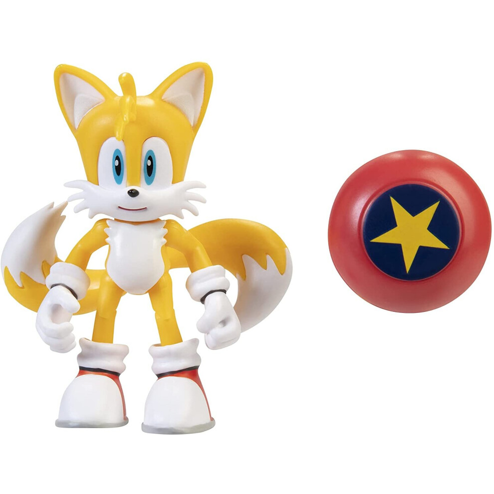 Photos - Action Figures / Transformers Sega Sonic The Hedgehog 10cm Modern Tails With Star Spring 