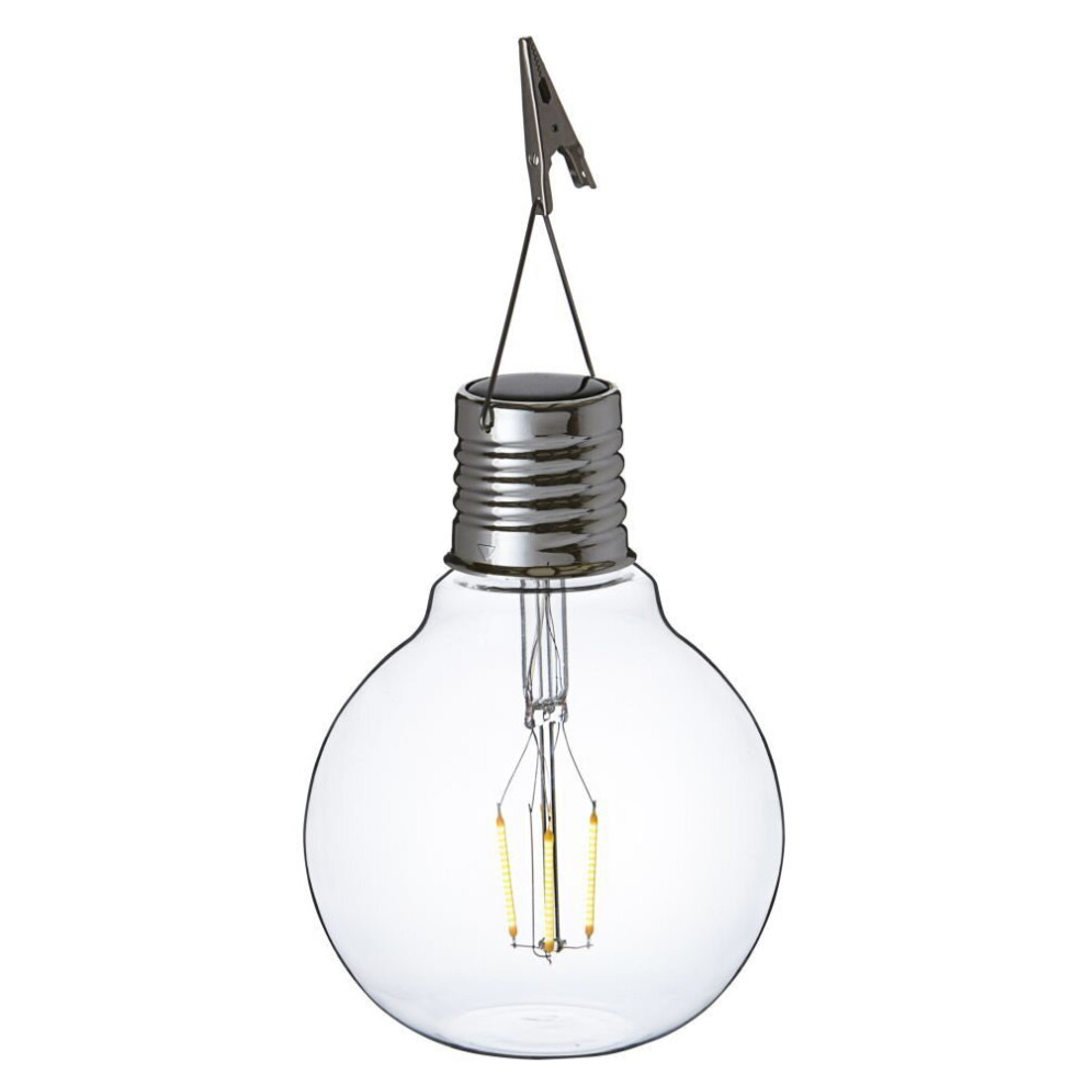 Smart Garden Solar Powered Eureka Vintage Lightbulb Retro Hanging Light