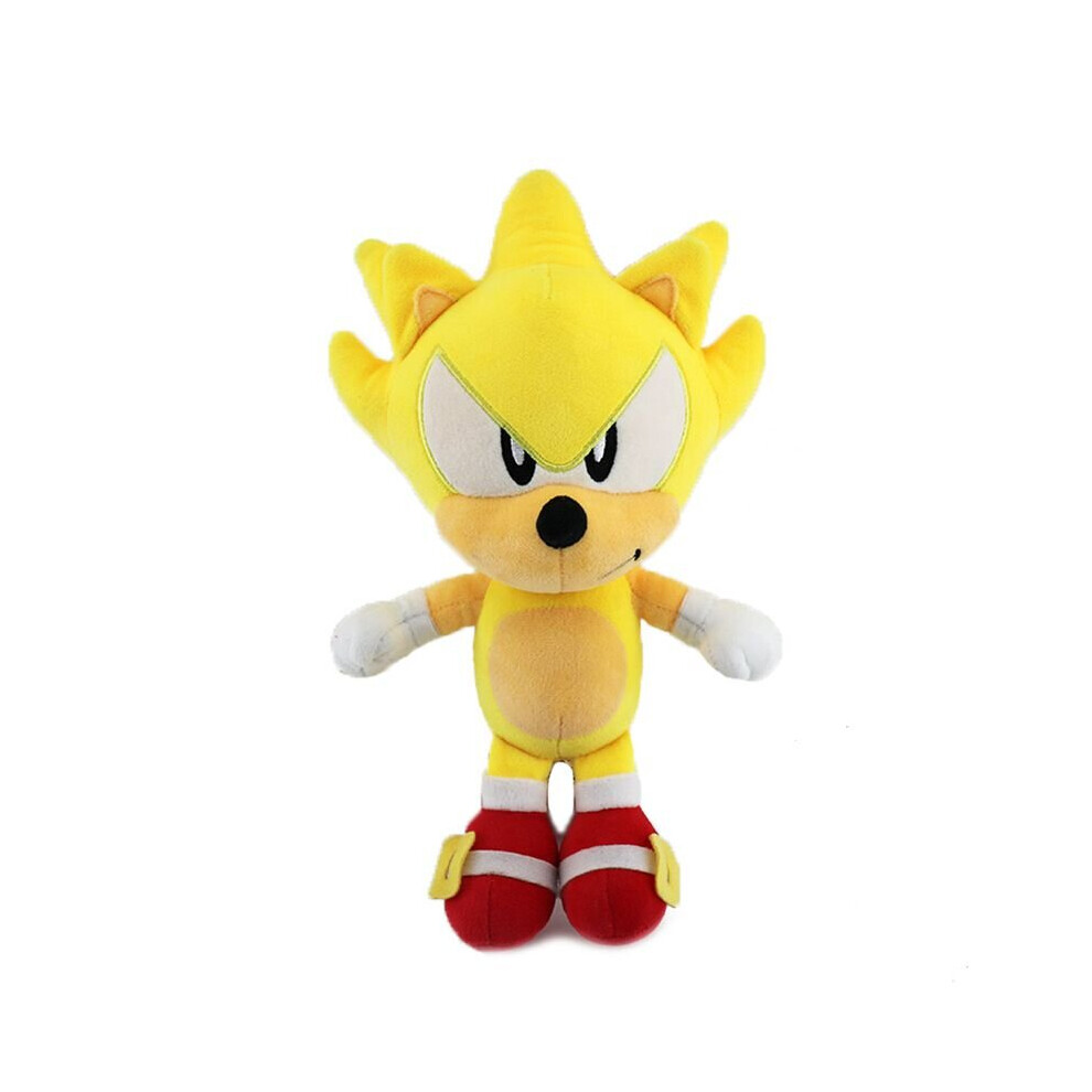 (Super Sony) 25cm Sonic Plush Toy Soft Stuffed Doll Amy Rose Knuckles Eggman Shadow Blaze