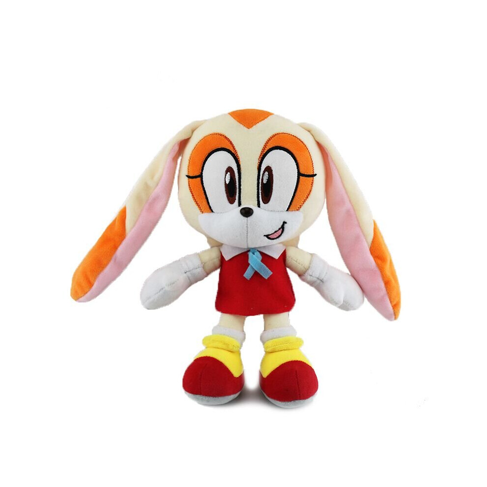 (Rabbit) 25cm Sonic Plush Toy Soft Stuffed Doll Amy Rose Knuckles Eggman Shadow Blaze