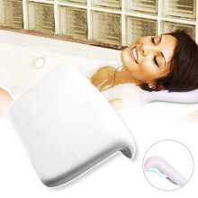 Spa Head Rest Comfort Relaxing Foam Pillow PU Bath Neck Back Support Bathtub