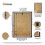 (A2 Pic (A1 Frame)) Mahogany Picture Frame Photo Frames With White Mount Wall Art Hanging Frame Home Decor Frame 5