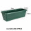 4 x Large Green Garden Plastic Trough Balcony Planter Window Plant Box 2