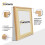 (A6 Pic (A5  Frame)) Pine Picture Frame Photo Frames With Ivory Mount Wall Art Hanging Frame Home Decor Frame 4