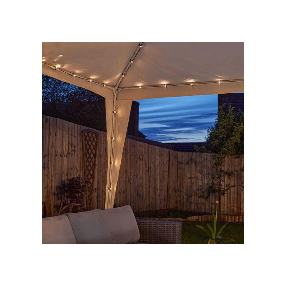 Smart Garden Solar Powered Multi-Function 140 LEDs Gazebo String Lights