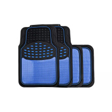 (Blue Insert) Rubber Car Mats Set To Fit Hyundai Ix 35 With Metallic Coloured Inserts Set Of 4