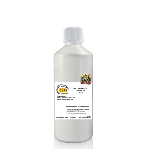 (20, 500ml) Polysorbate Tween 20 - 80 Solubiliser Emulsifier