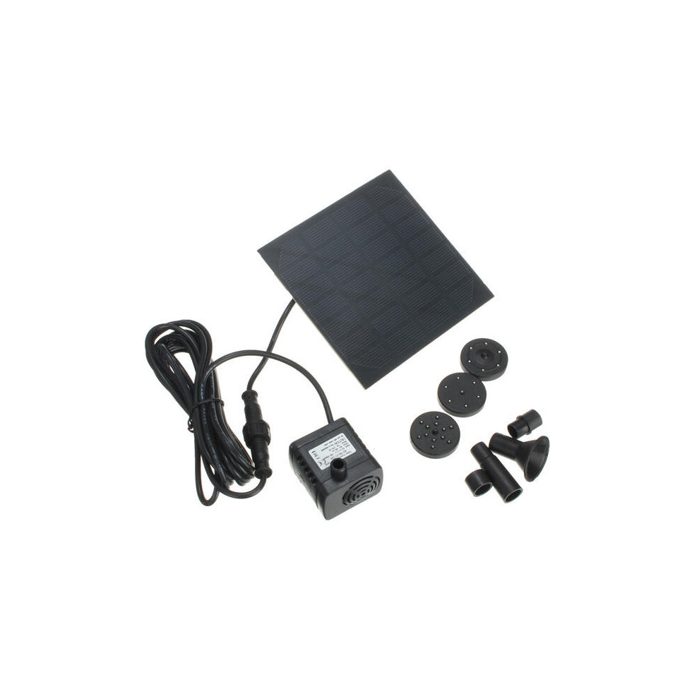 1.2W Solar Panel Power Water Pump Kit For Submersible Fountain Pond 623414335829