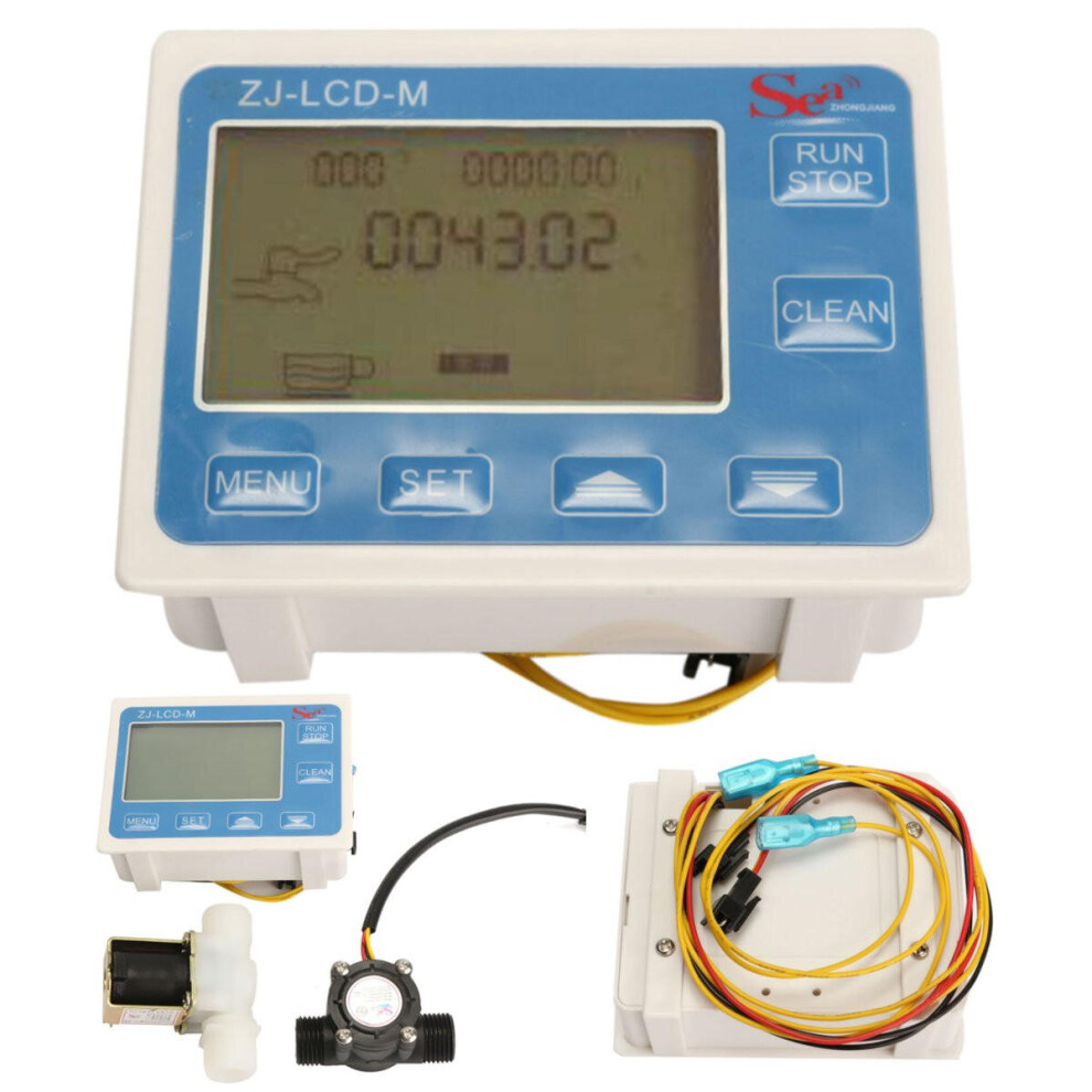 1/2" Water Flow Control Lcd Meter With Flow Sensor And Solenoid Val 623414354035