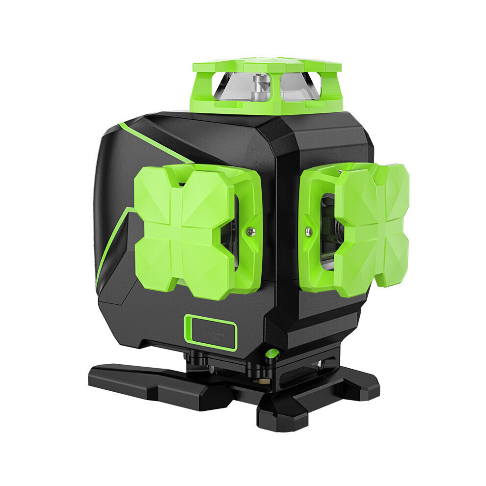 Huepar S04CG-L 16 lines 4D Cross Laser Level 4*360Â Self-leveling Green Beam Lines USB Charge