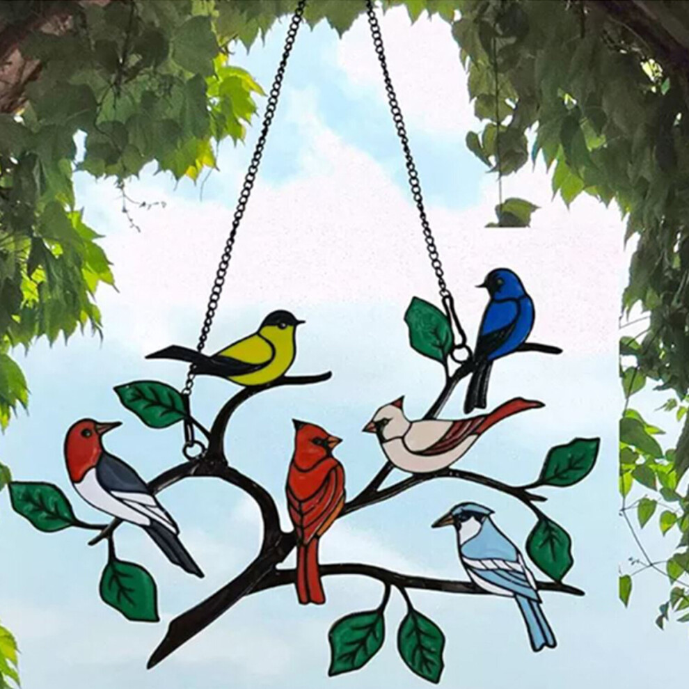 (6 Birds) Birds on Branch Decoration