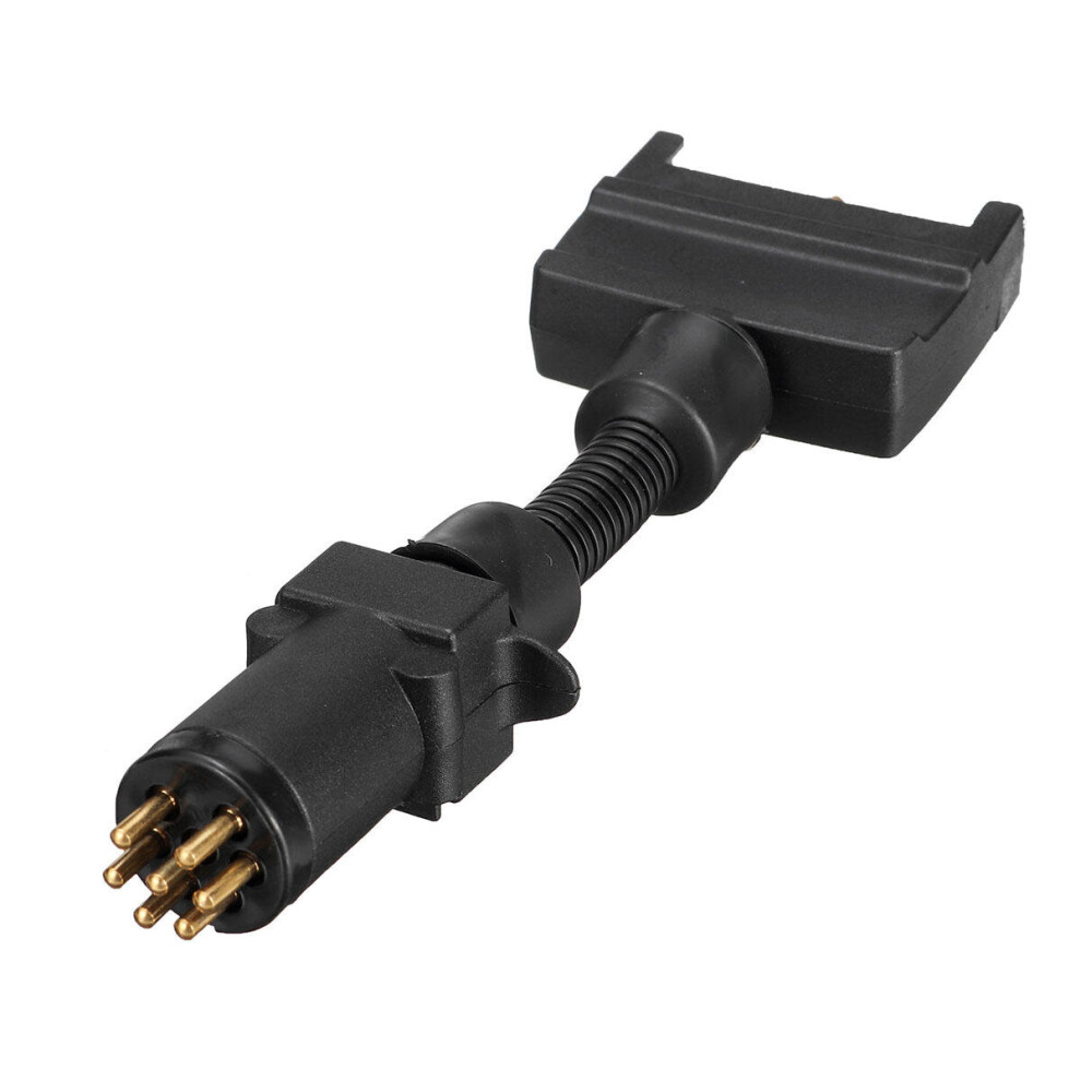 Eu 7 Pin Tound Socket On Car To Au 7 Pin Flat Plug Adapter Connector On Trailer 623414315180