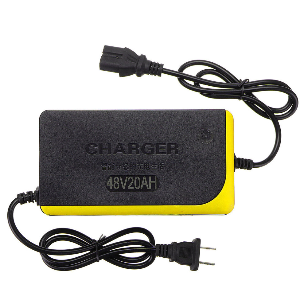 48V 20Ah 1.8-5.0A Electric Bike Scooter Lead Acid Battery Charger Power Adapter 623414336758