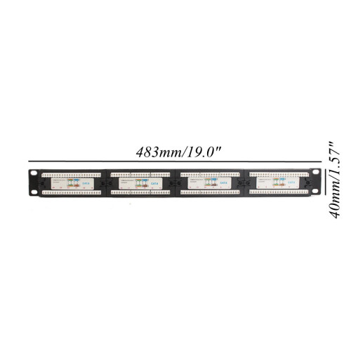 CAT 6 24 Port Ethernet Network LAN Adapter Connector CablE Mount Bracket 2