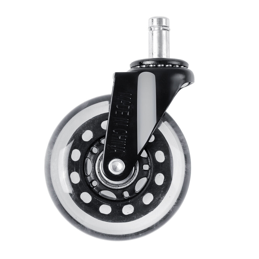 5Pcs Office Chair Wheel Rollers Furniture Caster Replacement Swivel Rubbers 623414340076