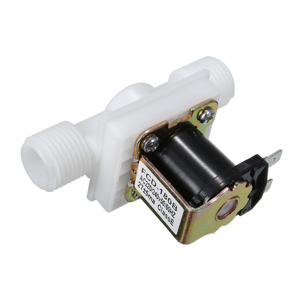220V 1/2Inch N/C Normally Closed Electric Solenoid Valve Water Air Inlet Flow Switch 623414323994