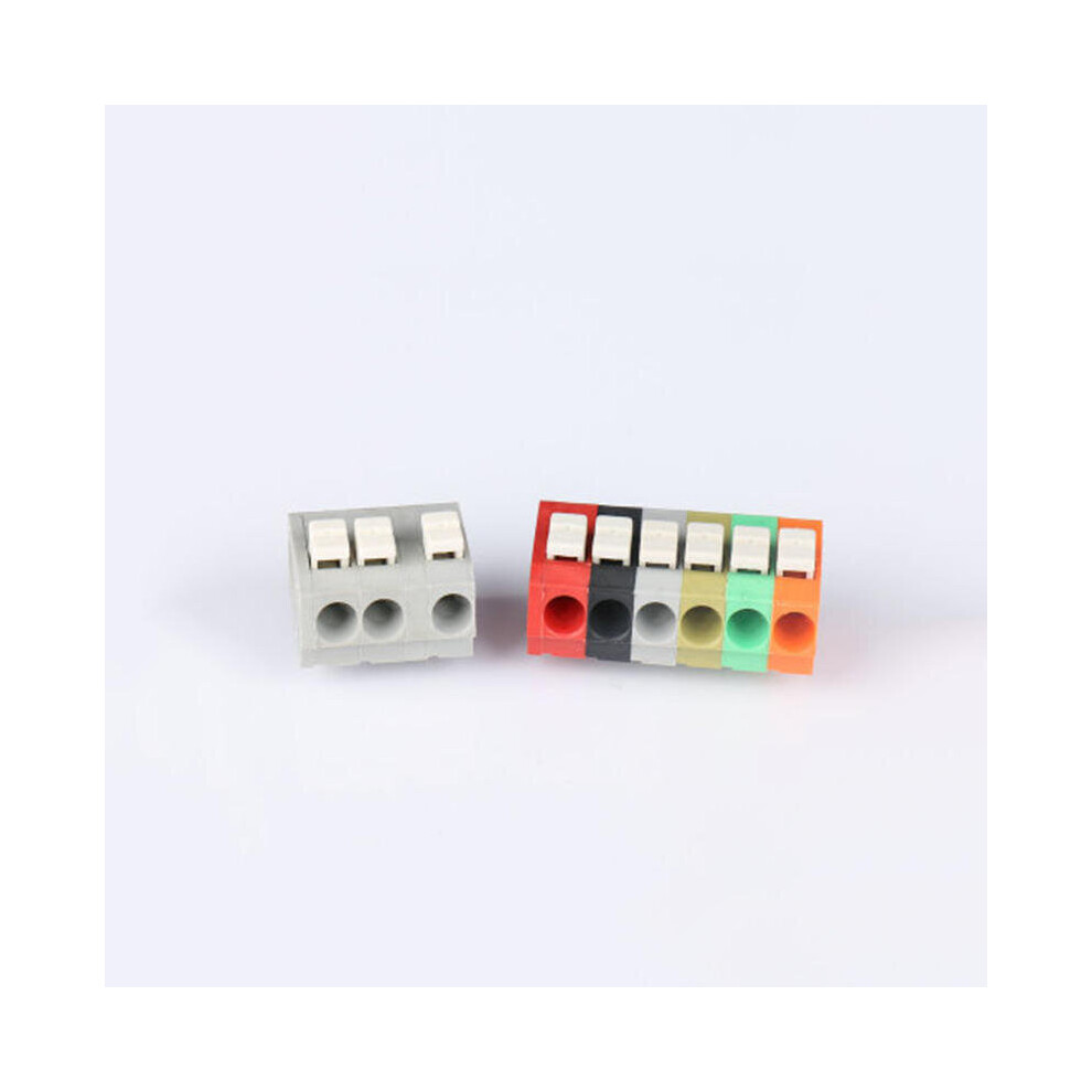 10Pcs Best 5 Pin Plug-In Brass Wire Connector Terminals Led Flame Retardant Terminal Block Connector 623414312721