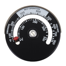Magnetic Stove Thermometer Flue Fireplace Pipe Heat Multi Fuel Woodstove Stove Temperature Monitor