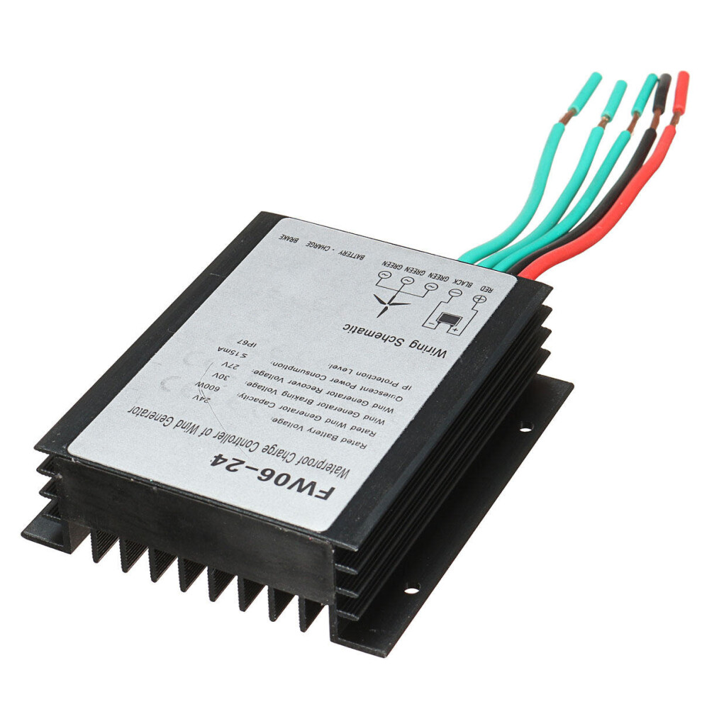 24V 600W Waterproof Wind Turbine Wind Generator Battery Charge Controller Regulator 623414347570