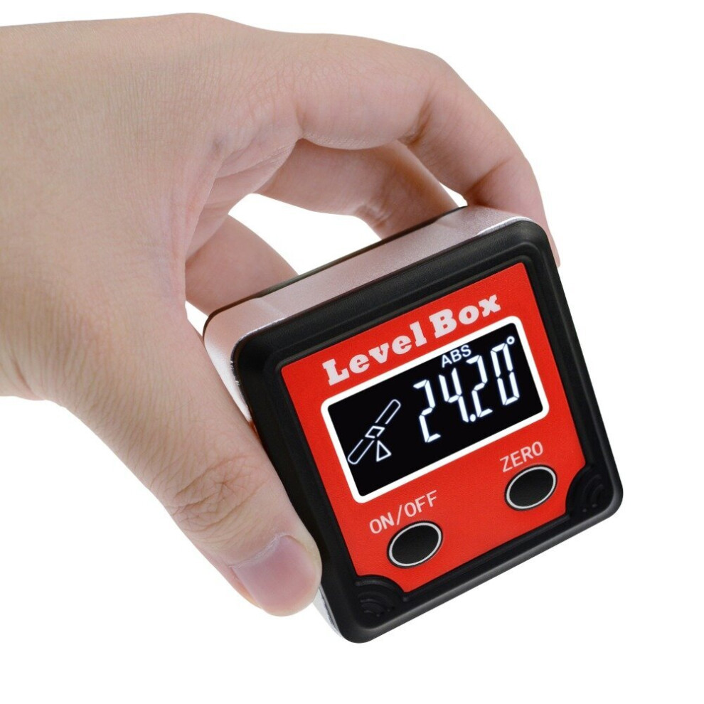 Digital Level Angle Finder Bevel Box Magnetic Base 360Ã (4 X 90Ã) Inclinometer Protractor Gauge Tilt Direction Indicator 623414331173
