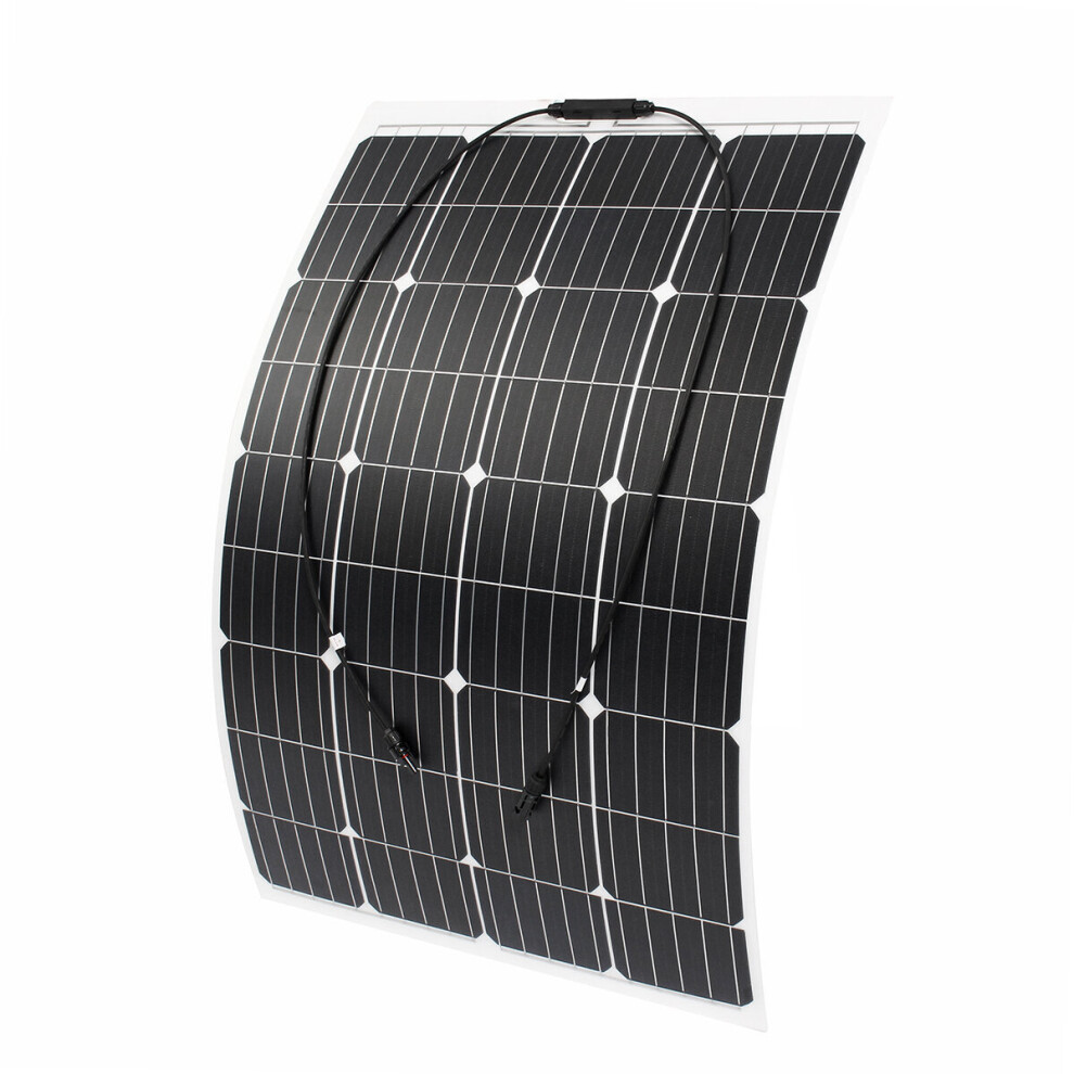 120W 18V Monocrystalline Silicon Semi-Flexible Solar Panel Battery Charger With Mc4connector 623414356886