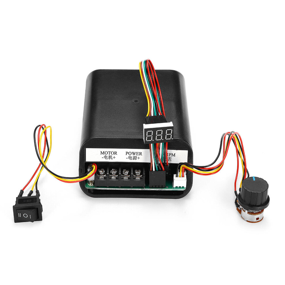 Dc 10-55V 60A Pwm Motor Speed Controller Led Display Cw Ccw Revesible Switch 623414343794