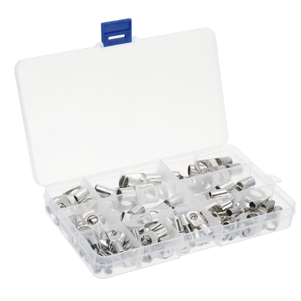Excellway 90 Pc Tinned Copper Terminals Cable Terminals Connector Cable Lugs Battery Sc Terminals 623414339988