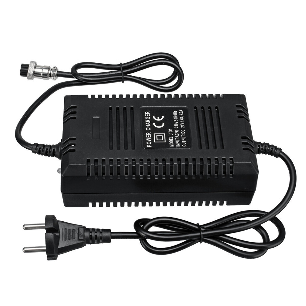 24V 2.0A Lead-Acid Battery Charger Scooter Charger Black 623414340014