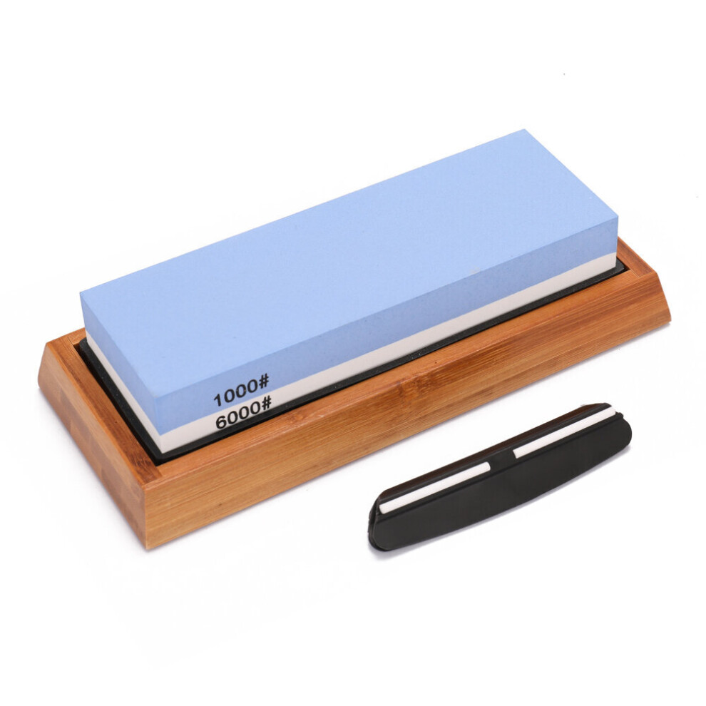 1000/6000 Grit Cutter Sharpener Whetstone Sharpening Stone With Fixed Angle Grinding Stone System Water Stone Honing Tool 623414344975