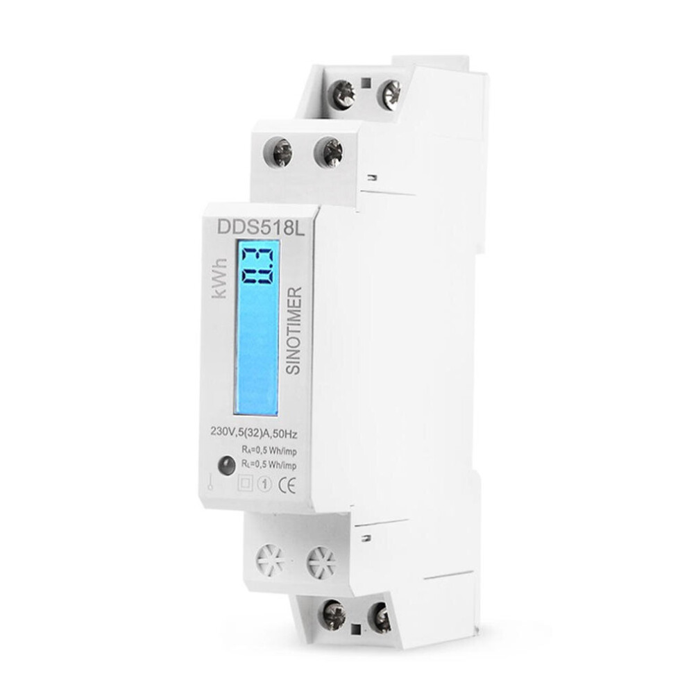 Excellwayã 230V Ac 50Hz Lcd 18Mm Mini Size Wattmeter Power Consumption Watt Energy Meter Kwh Counter Ac 5-32A 623414335805
