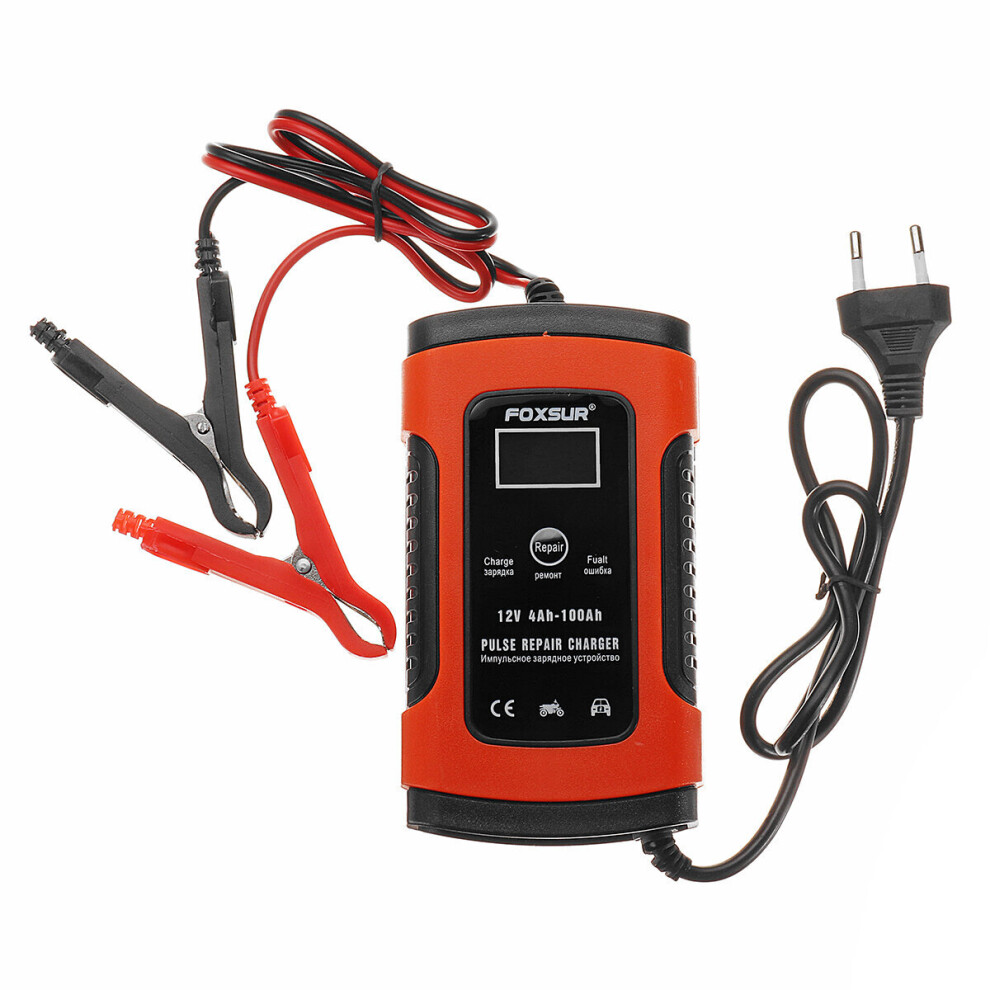 110-220V Intelligent Battery Charger 12V 5A Pulse Repair Battery Charging With Lcd Display - Us Plug 623414330237