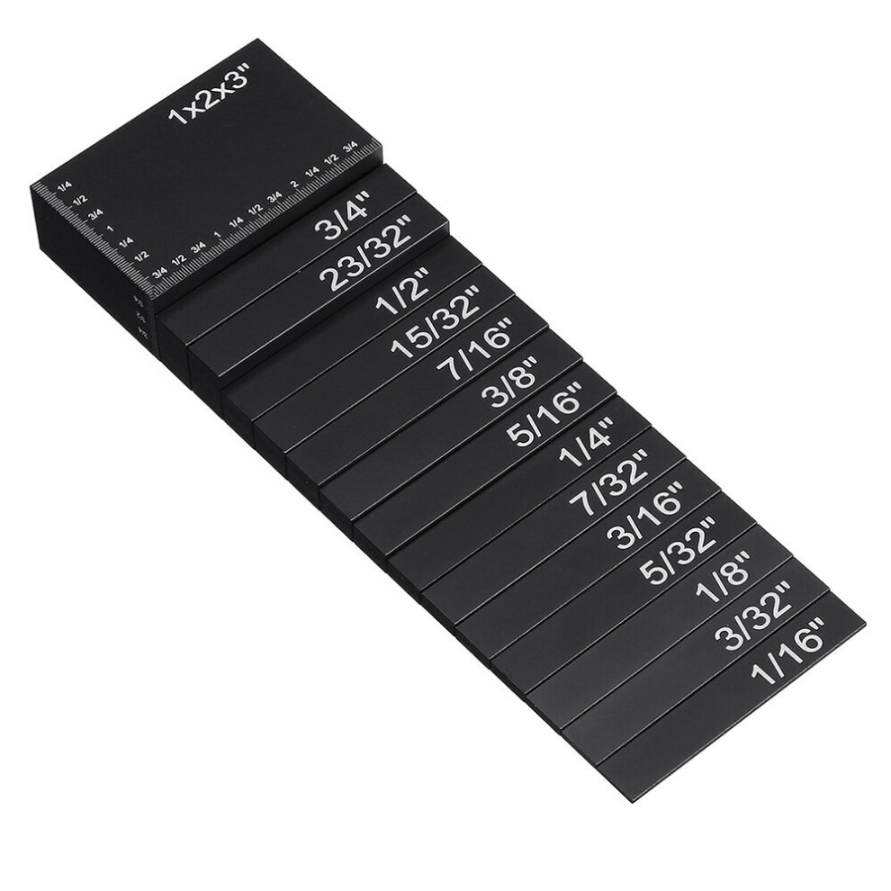 15Pcs Woodworking Precision Aluminum Alloy Setup Bars Setup Blocks Height Gauge Set For Router And Table Saw Accessories 623414349468