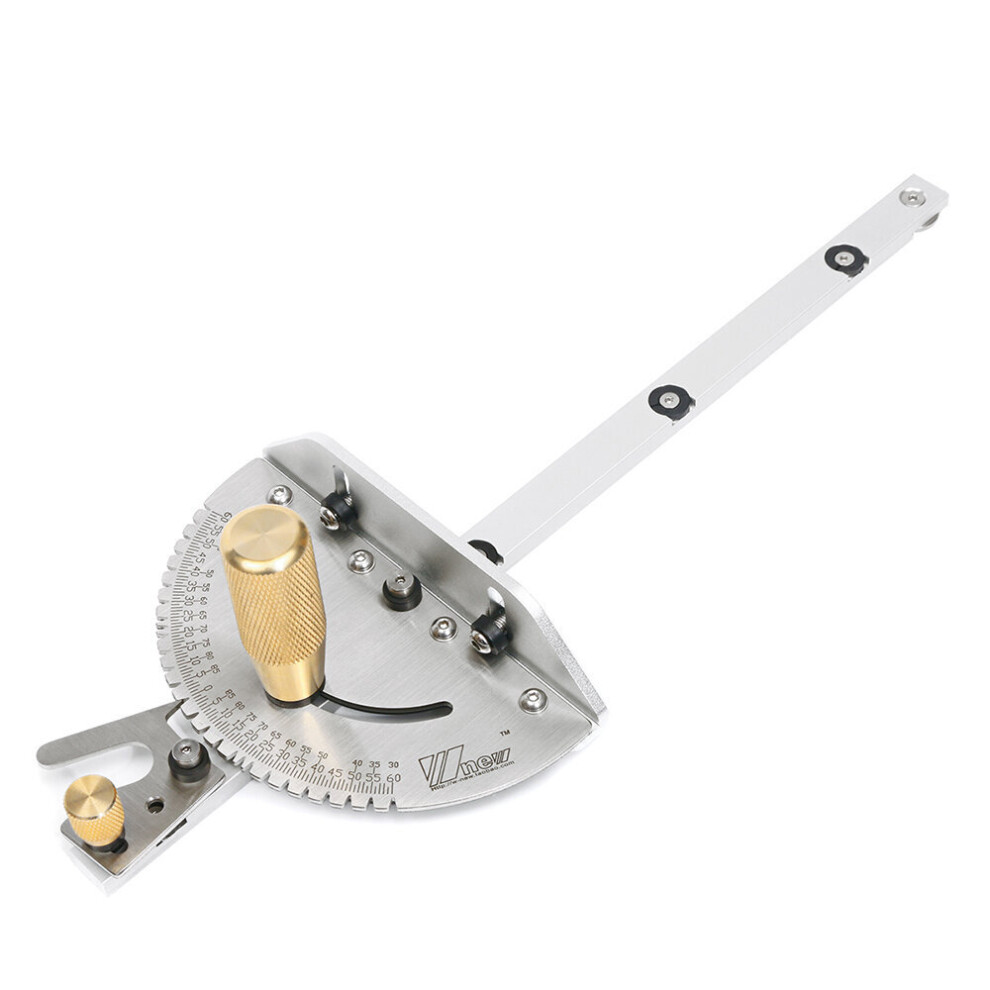 Drillpro Upgraded Miter Gauge Brass Handle Table/Saw Router Miter Gauge Sawing Assembly Ruler 623414350228