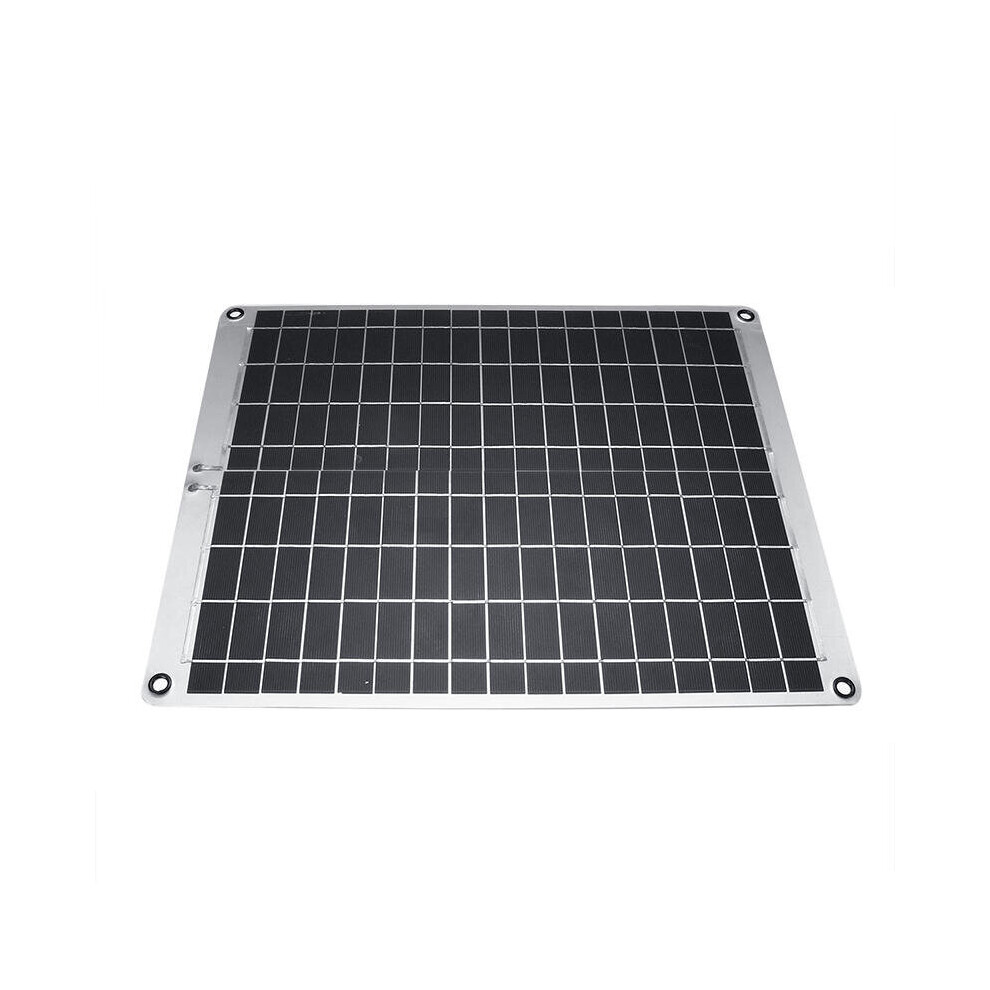 12V/5V 20W Monocrystalline Silicon Solar Panel With Alligator Clip 623414343206