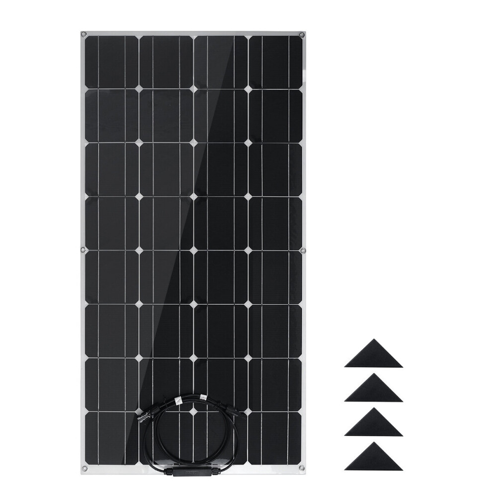 100W Solar Power Panel Kit Mono Home Caravan Camping Power Charging Battery 623414357227