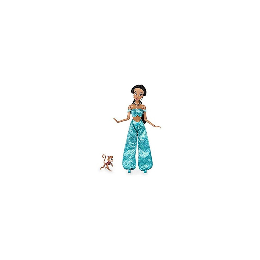 Disney STORE JASMINE 12 CLASSIC DOLL WITH ABU By Interactive Studios