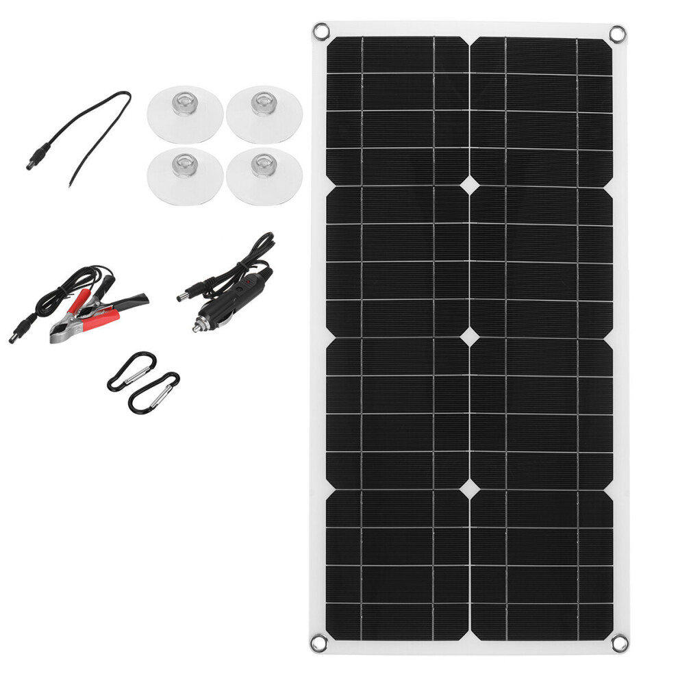 25W 18V Mono Solar Panel Single Usb 12V/5V Dc Monocrystalline Flexible Solar Charger For Car Rv Boat Battery Charger Waterproof 623414340670
