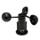 Wind Speed Sensor Anemometer Three Cups Aluminium Current Voltage Output 0-5V 6