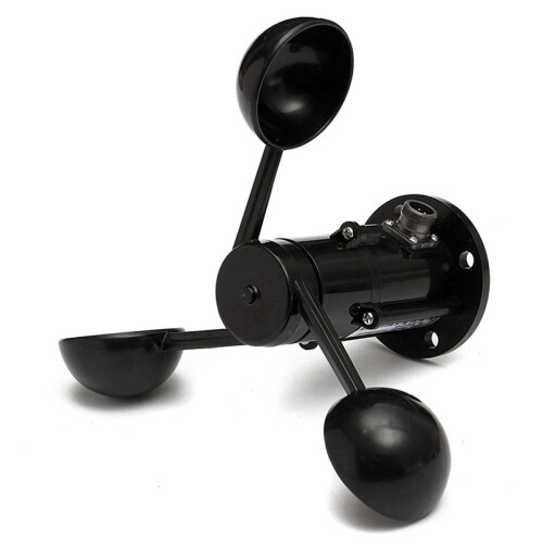 Wind Speed Sensor Anemometer Three Cups Aluminium Current Voltage Output 0-5V 2