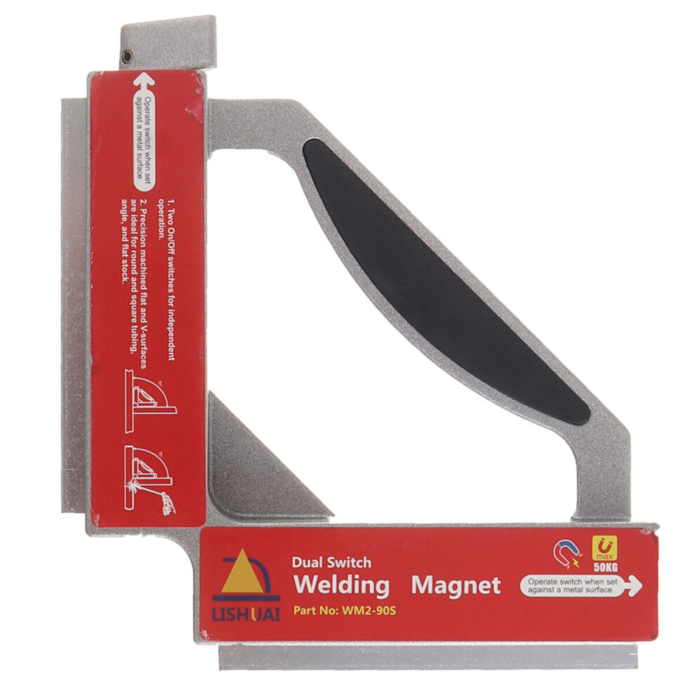 Wm2-90S Double Switch Neodymium Welding Magnets Strong Ndfeb Magnetic Clamp Holder 50Kg Pulling Force Permanent Magnet 623414353625