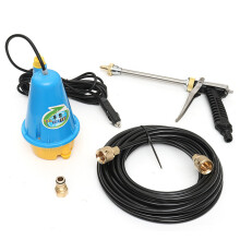 80W 12V Portable High Pressure Washing Machine Electric Washer Clean Gun Submersible Pump
