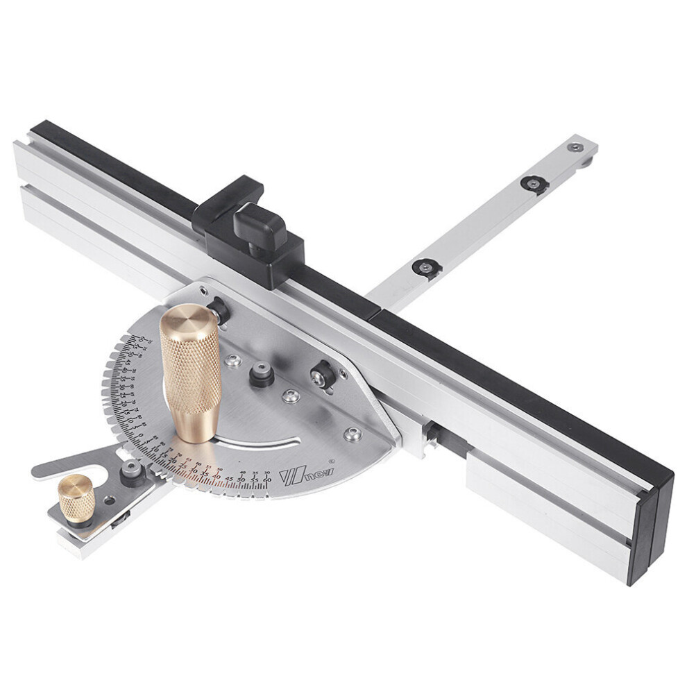Wnew Brass Handle 450Mm 27 Angle Miter Gauge With Box Jiont Jig Track Stop Table Saw Router Miter Gauge Saw Assembly Ruler For Woodworking Tools 623414356138