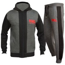 (7-8 Years, 907 Charcoal) Girls Boys HNL Hooded Top Bottom Tracksuit 2-13