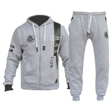 (5-6 Years, 02 Grey & Black) Girls Boys HNL Hooded Top Bottom Tracksuit 2-13