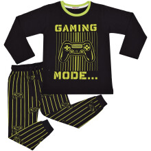 (11-12 Years, Lime) Unisex Pyjamas Children PJs Gaming Sleepwear 2-13