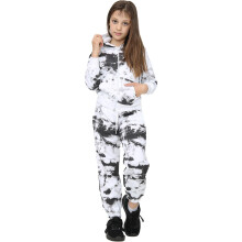 (13 Years, Black) Girls Black Tie Dye Print Tracksuit 5-13